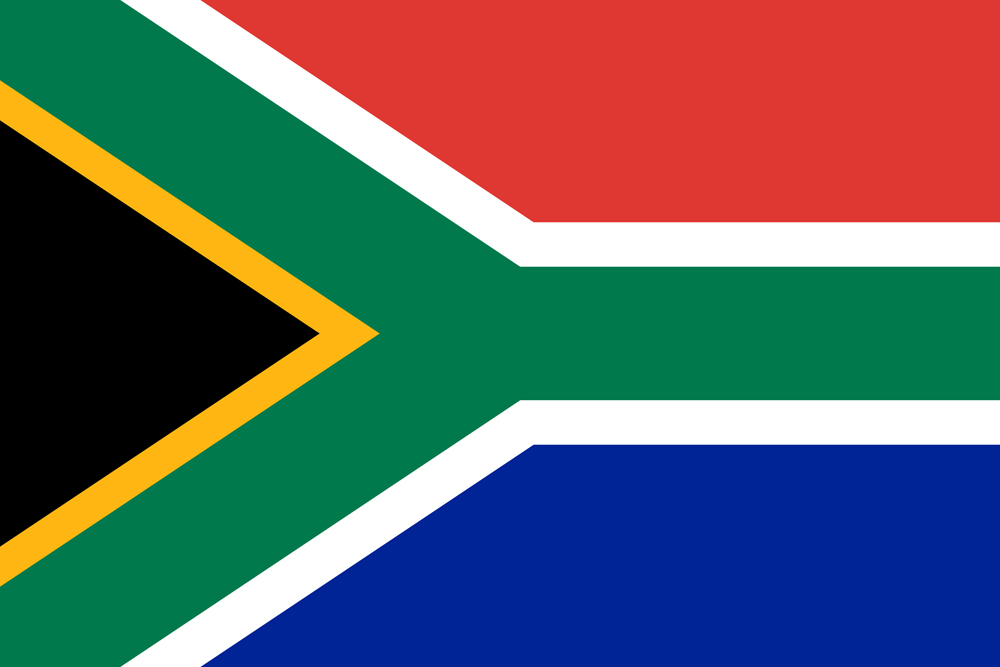 a flag of south africa